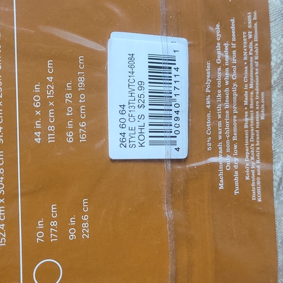 Harvest season Croft&Barrow tablecloth - Picture 8 of 9